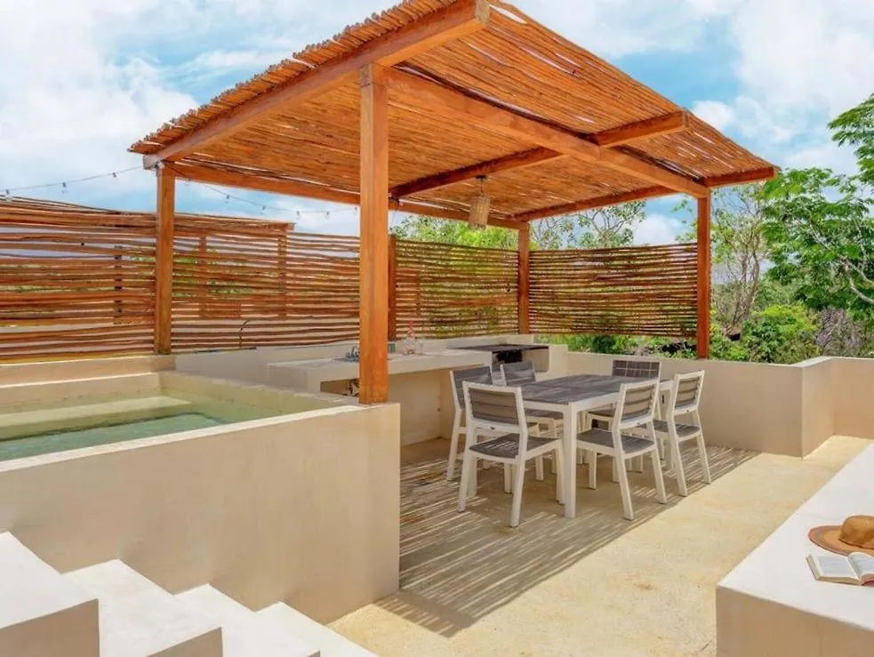 Selva Norte - Villa - 3 Bdr - Roof & Jacuzzi 图卢姆 0*,  墨西哥